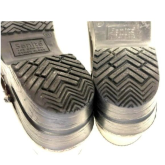 Sanita Professional Smooth Clogs Unisex  US M7 US W9  EU41 Brown Leather Shoes - Picture 9 of 9